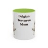 11oz Belgian Tervuren Dog Mom Mug, Vintage Sketch Coffee Mug, Dog Mom Gift