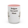 15oz Belgian Tervuren Dog Mom Mug, Vintage Sketch Coffee Mug, Dog Mom Gift