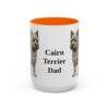 15oz Cairn Terrier Dog Dad Mug, Vintage Sketch Coffee Mug, Dog Dad Gift