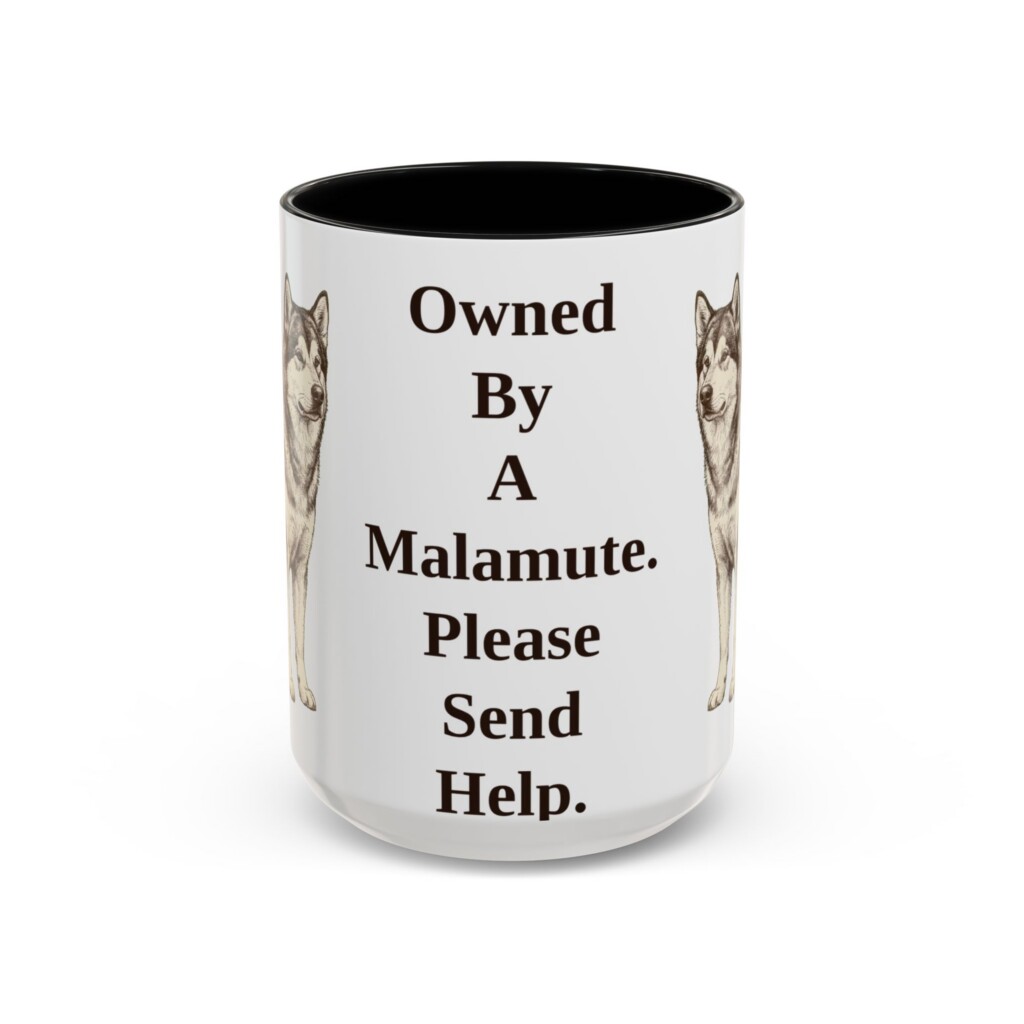5288587435034034445_2048.jpeg 15oz Funny Alaskan Malamute Mug, Vintage Dog Coffee Mug, Dog Lover Gift