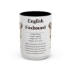5299188788504421333_2048.jpeg 15oz English Foxhound Mug, Illustrated Dog Breed Facts Coffee Mug, Vintage Dog Keepsake Gift
