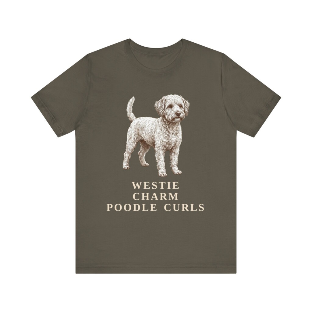 Westiepoo Humor Shirt, Vintage Dog Sketch Tee, Dog Humor Gift
