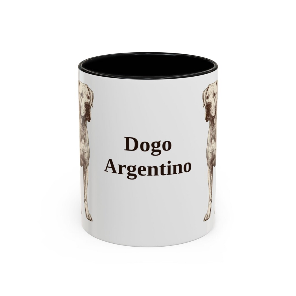 11oz Dogo Argentino Mug, Vintage Dog Portrait Coffee Mug, Dog Lover Gift