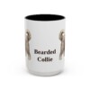 15oz Bearded Collie Mug, Vintage Dog Portrait Coffee Mug, Dog Lover Gift
