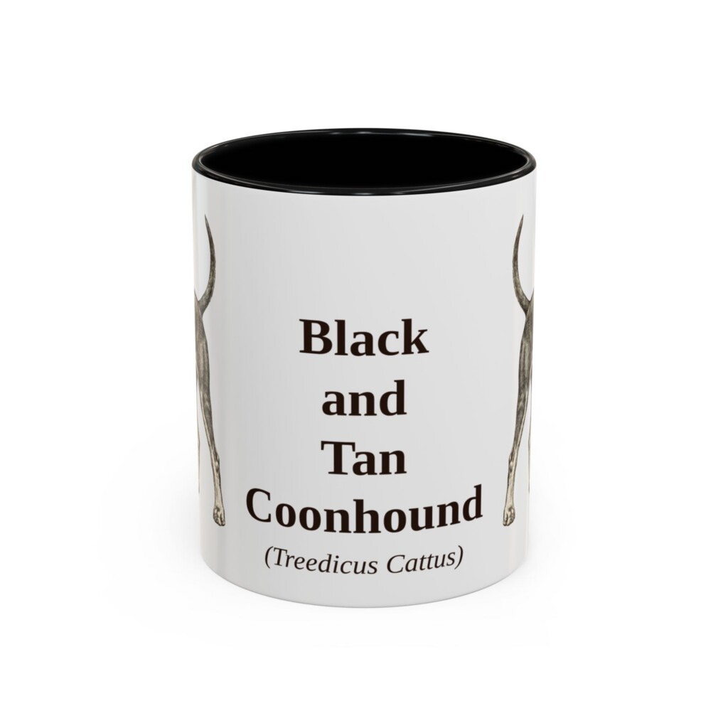 5471709794151402626_2048.jpeg 11oz Black and Tan Coonhound Latin Mug, Vintage Dog Coffee Mug, Dog Lover Gift