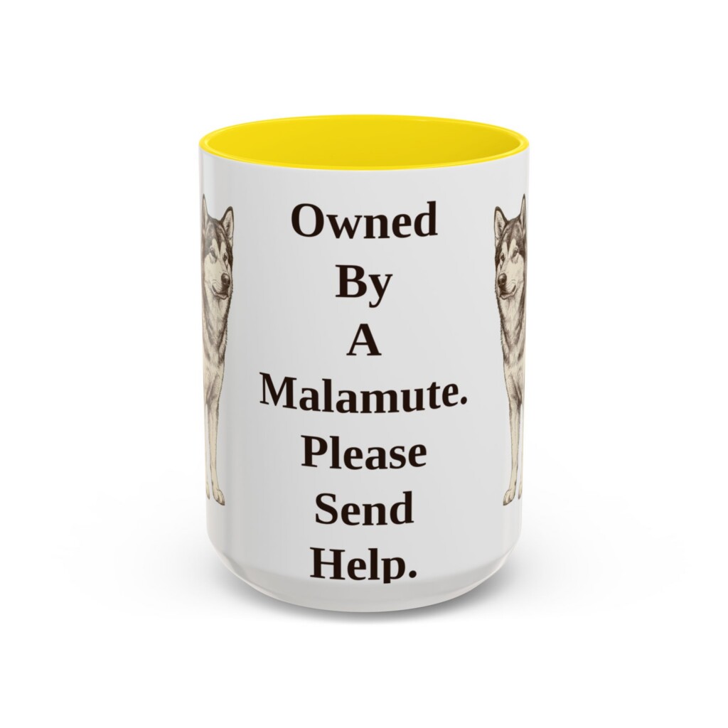 5495894666488549609_2048.jpeg 15oz Funny Alaskan Malamute Mug, Vintage Dog Coffee Mug, Dog Lover Gift