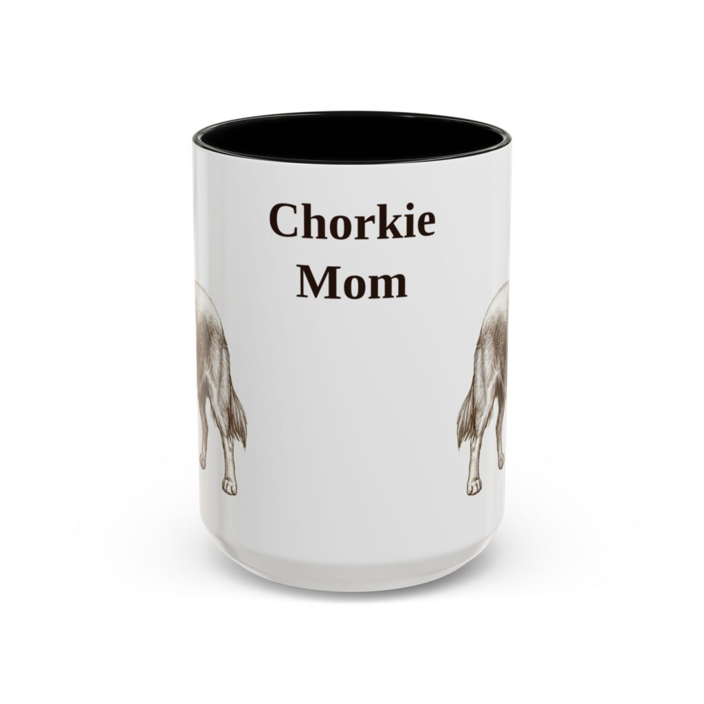 5496526828351554162_2048.jpeg 15oz Chorkie Dog Mom Mug, Vintage Sketch Coffee Mug, Dog Mom Gift