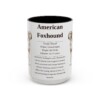 5558285011576492366_2048-1.jpeg 15oz American Foxhound Mug, Illustrated Dog Breed Facts Coffee Mug, Vintage Dog Keepsake Gift