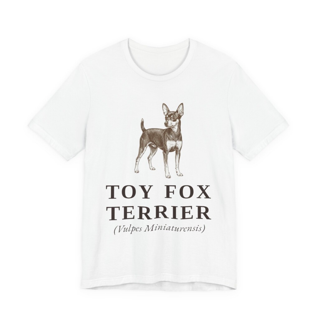 Toy Fox Terrier Latin Shirt, Vintage Dog Sketch Tee, Dog Latin Gift