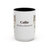 15oz Collie Latin Mug, Vintage Dog Coffee Mug, Dog Lover Gift