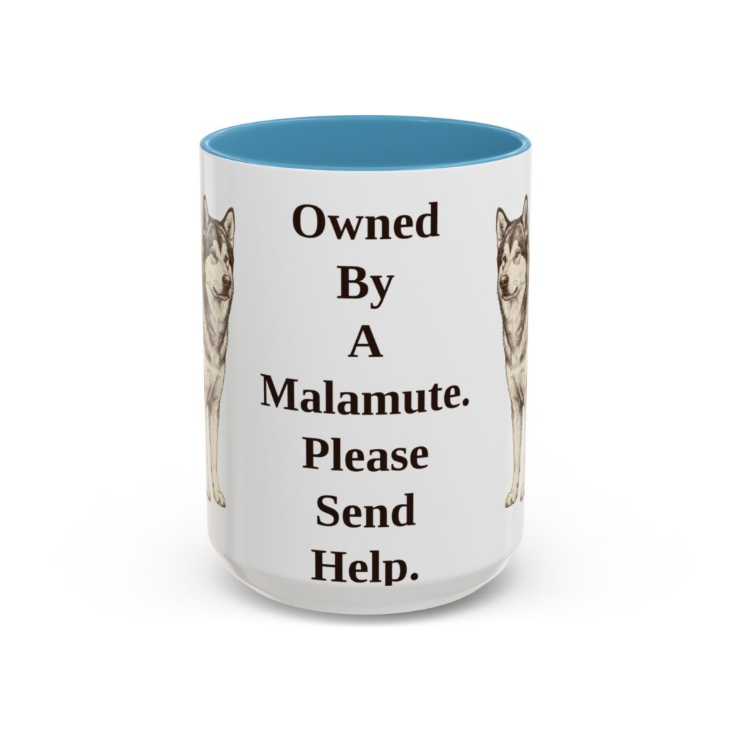 5695784309950786551_2048.jpeg 15oz Funny Alaskan Malamute Mug, Vintage Dog Coffee Mug, Dog Lover Gift