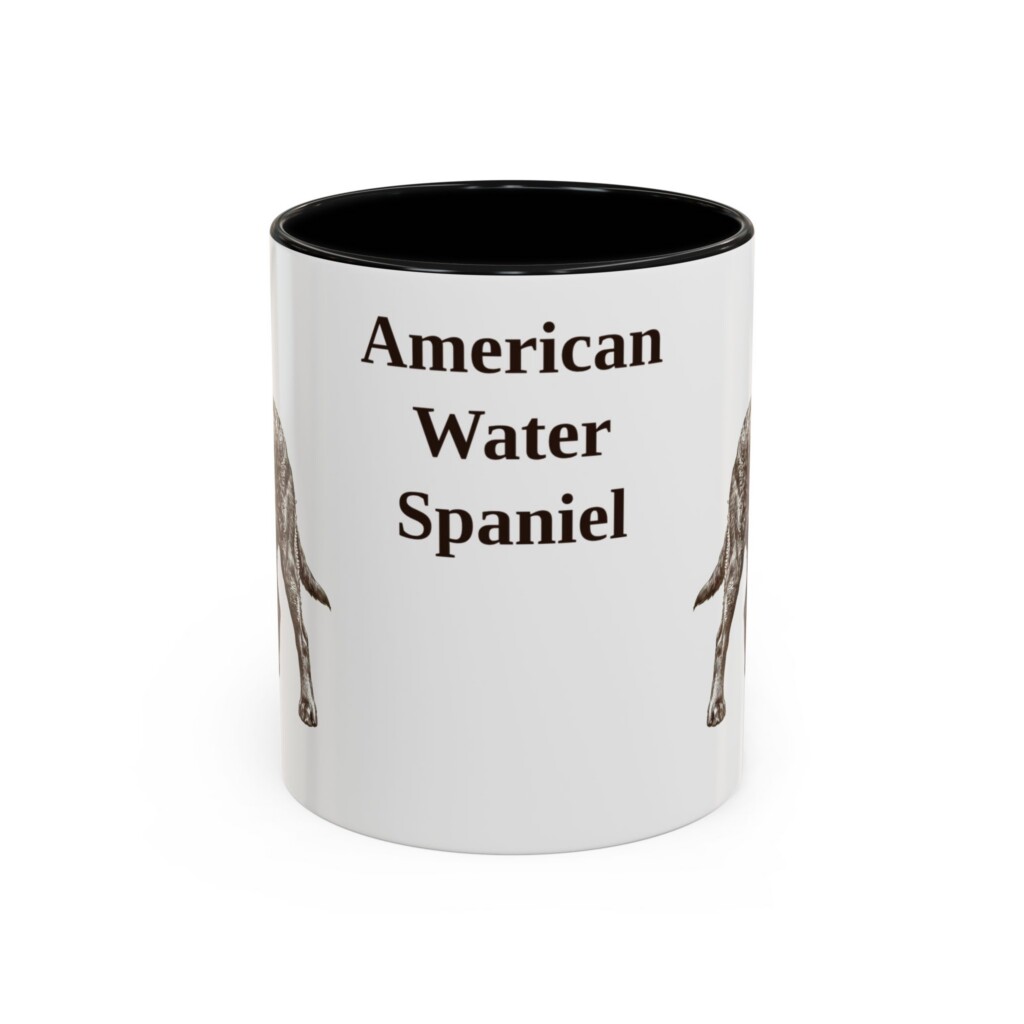 11oz American Water Spaniel Mug, Vintage Dog Portrait Coffee Mug, Dog Lover Gift