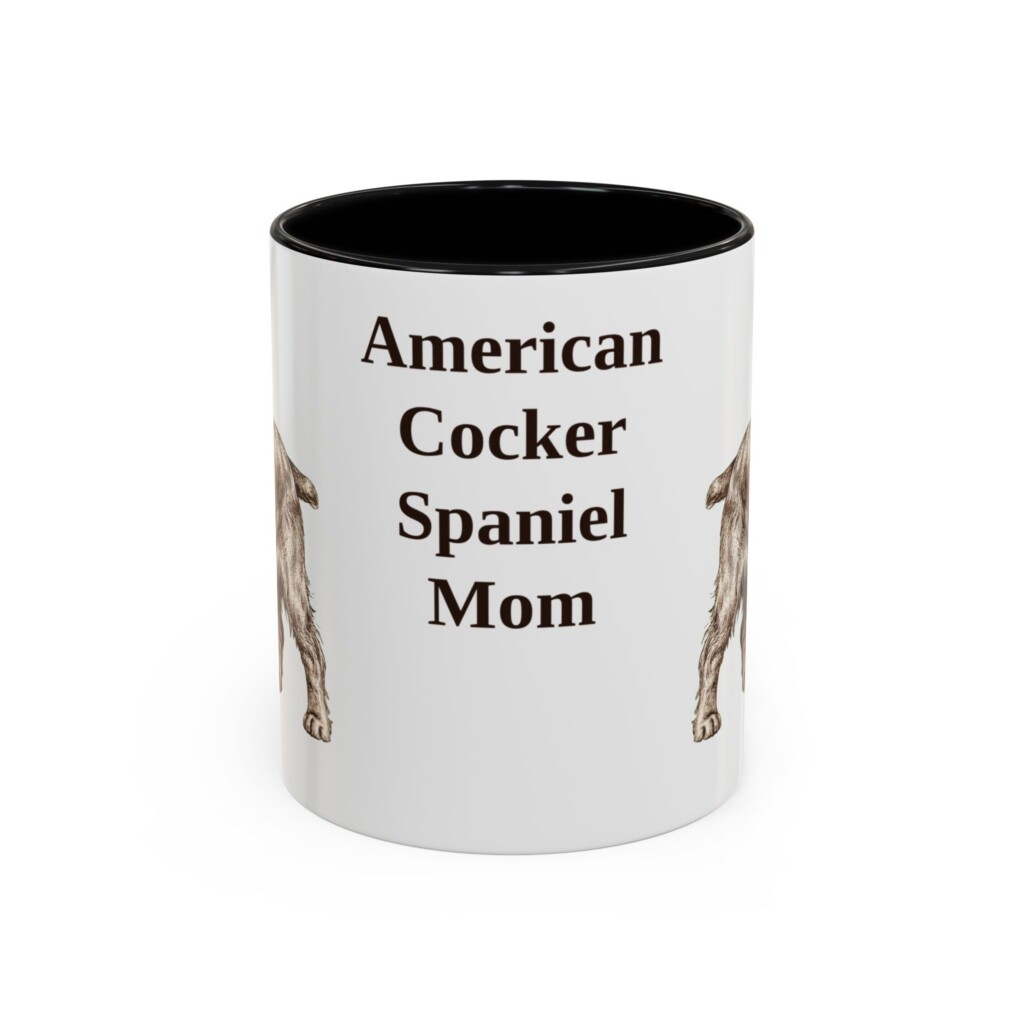11oz American Cocker Spaniel Dog Mom Mug, Vintage Sketch Coffee Mug, Dog Mom Gift