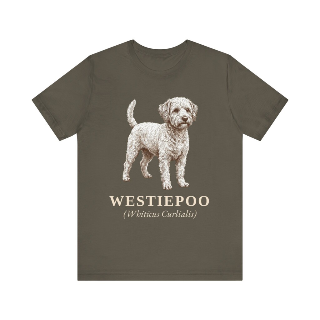 Westiepoo Latin Shirt, Vintage Dog Sketch Tee, Dog Latin Gift