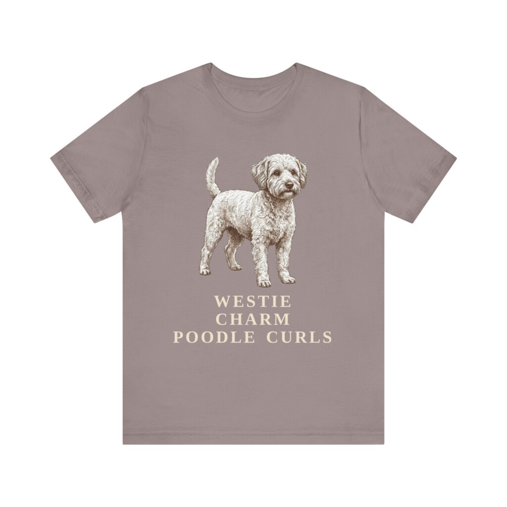 Westiepoo Humor Shirt, Vintage Dog Sketch Tee, Dog Humor Gift