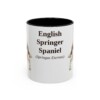 11oz English Springer Spaniel Latin Mug, Vintage Dog Coffee Mug, Dog Lover Gift