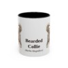 11oz Bearded Collie Latin Mug, Vintage Dog Coffee Mug, Dog Lover Gift