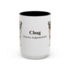 15oz Chug Latin Mug, Vintage Dog Coffee Mug, Dog Lover Gift