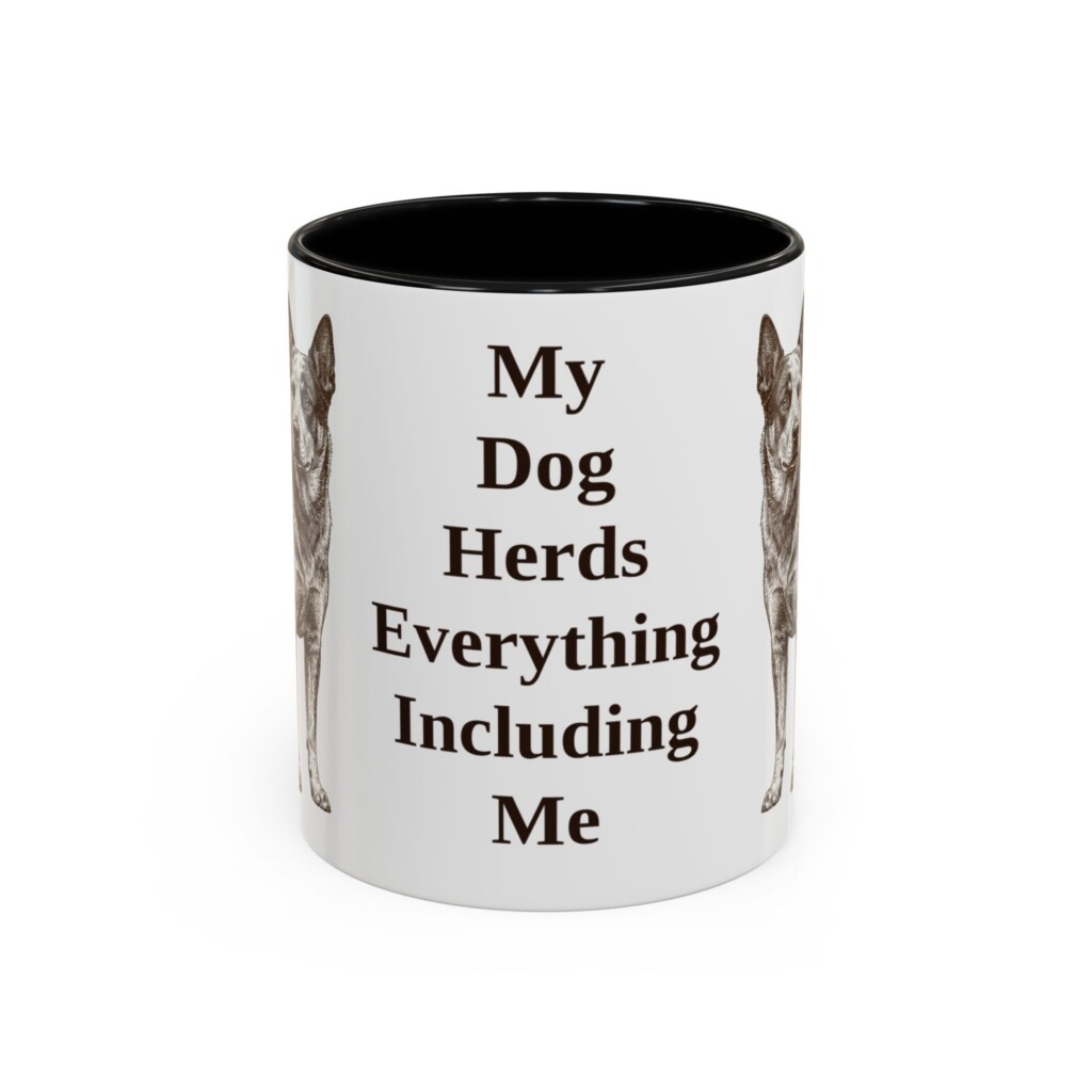 11oz Funny Blue Heeler Mug, Vintage Dog Coffee Mug, Dog Lover Gift