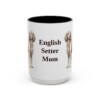 15oz English Setter Dog Mom Mug, Vintage Sketch Coffee Mug, Dog Mom Gift