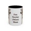 11oz Fox Terrier (Wire) Dog Mom Mug, Vintage Sketch Coffee Mug, Dog Mom Gift