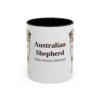 11oz Australian Shepherd Latin Mug, Vintage Dog Coffee Mug, Dog Lover Gift