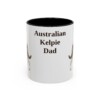 11oz Australian Kelpie Dog Dad Mug, Vintage Sketch Coffee Mug, Dog Dad Gift