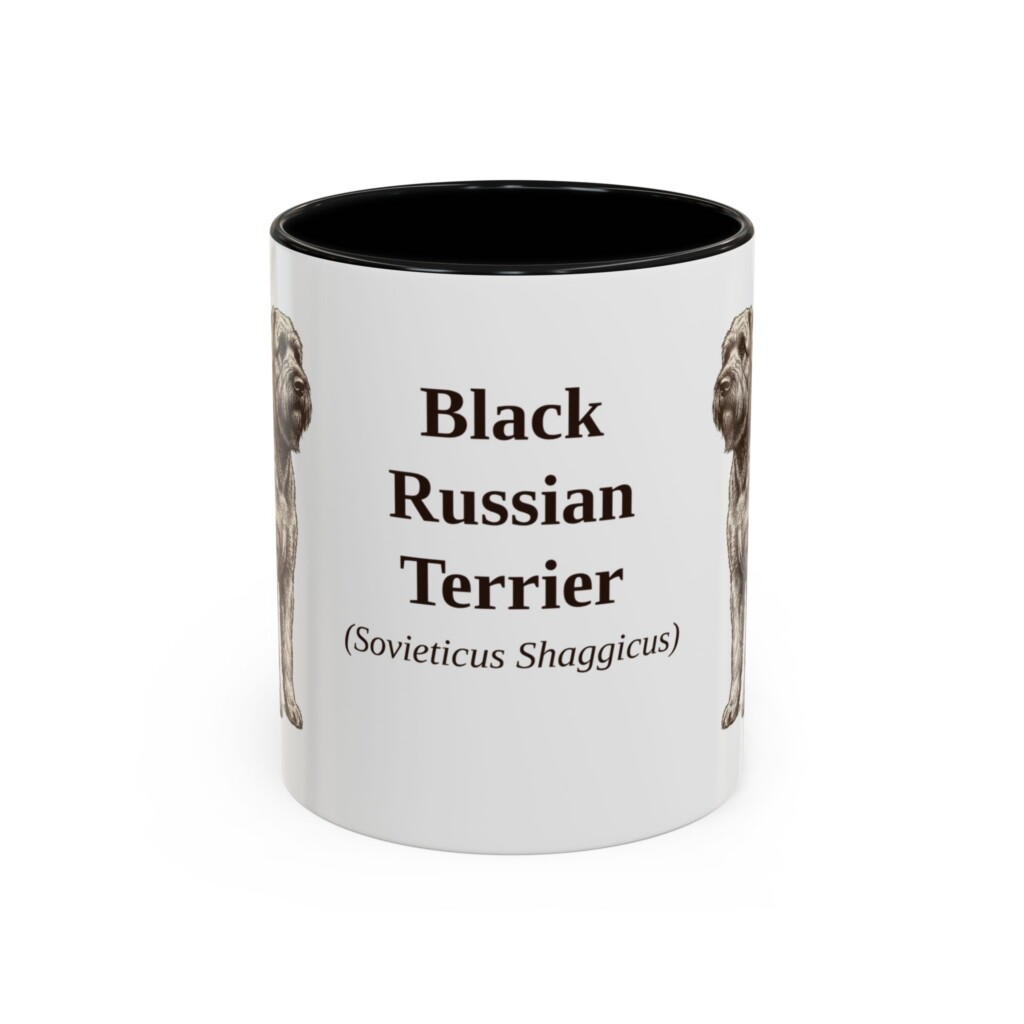 6248678090734892814_2048.jpeg 11oz Black Russian Terrier Latin Mug, Vintage Dog Coffee Mug, Dog Lover Gift