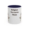 11oz Belgian Tervuren Dog Mom Mug, Vintage Sketch Coffee Mug, Dog Mom Gift