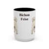 15oz Bichon Frise Mug, Vintage Dog Portrait Coffee Mug, Dog Lover Gift