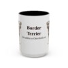 15oz Border Terrier Latin Mug, Vintage Dog Coffee Mug, Dog Lover Gift