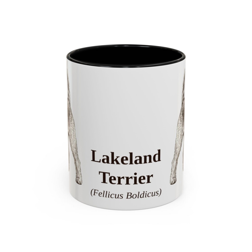11oz Lakeland Terrier Latin Mug, Vintage Dog Coffee Mug, Dog Lover Gift