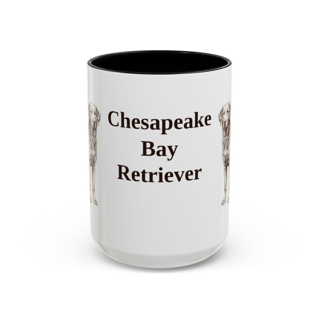 6444609479154225016_2048.jpeg 15oz Chesapeake Bay Retriever Mug, Vintage Dog Portrait Coffee Mug, Dog Lover Gift
