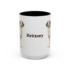 15oz Brittany Mug, Vintage Dog Portrait Coffee Mug, Dog Lover Gift