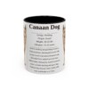 11oz Canaan Dog Mug, Illustrated Dog Breed Facts Coffee Mug, Vintage Dog Keepsake Gift