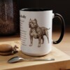 15oz American Bully Mug, Illustrated Dog Breed Facts Coffee Mug, Vintage Dog Keepsake Gift