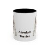 11oz Airedale Terrier Mug, Vintage Dog Portrait Coffee Mug, Dog Lover Gift