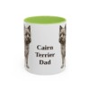11oz Cairn Terrier Dog Dad Mug, Vintage Sketch Coffee Mug, Dog Dad Gift