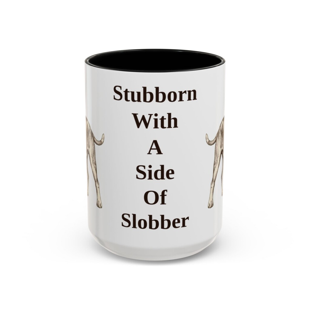 15oz Funny American Bulldog Mug, Vintage Dog Coffee Mug, Dog Lover Gift