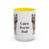 15oz Cairn Terrier Dog Dad Mug, Vintage Sketch Coffee Mug, Dog Dad Gift