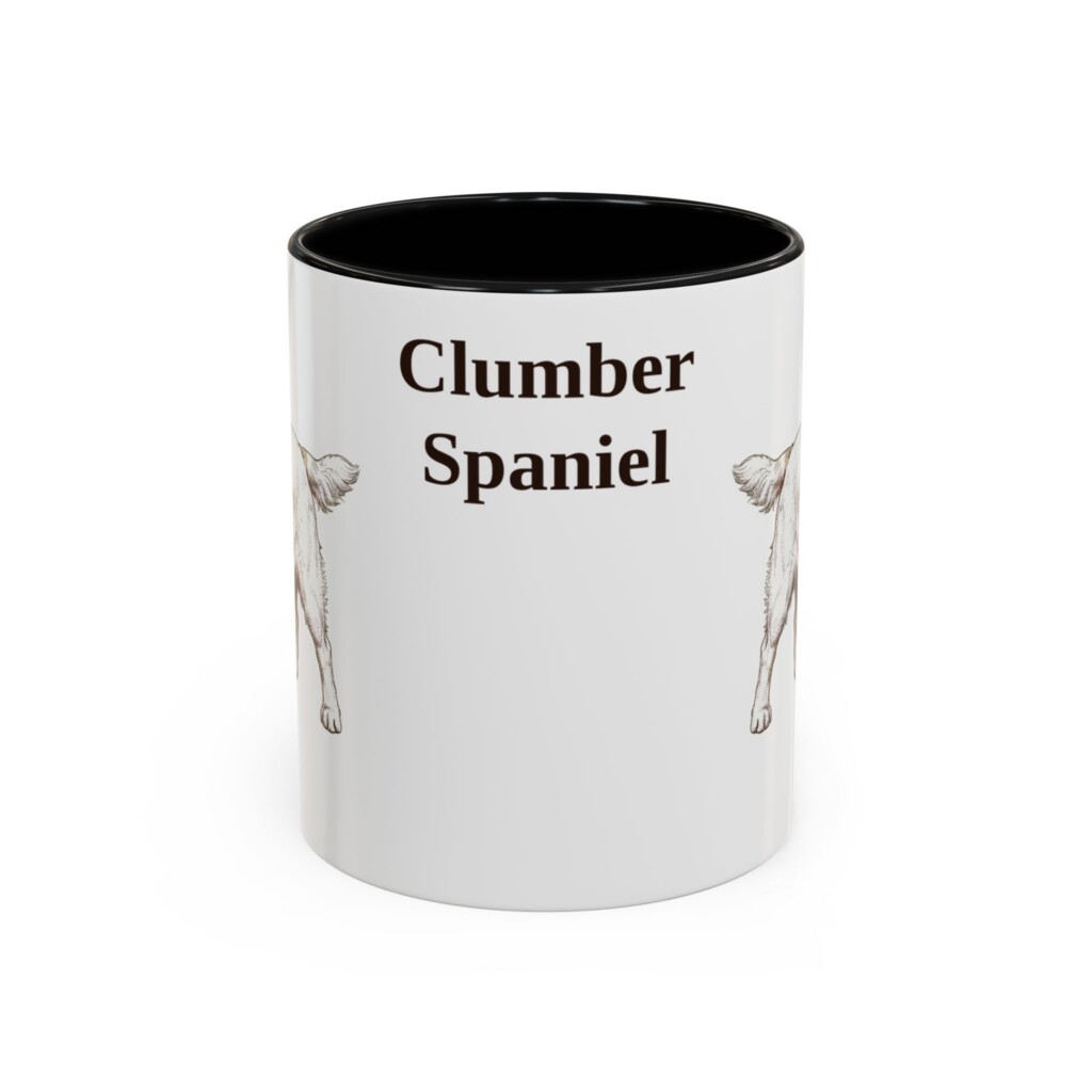 11oz Clumber Spaniel Mug, Vintage Dog Portrait Coffee Mug, Dog Lover Gift
