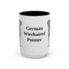 15oz German Wirehaired Pointer Mug, Vintage Dog Portrait Coffee Mug, Dog Lover Gift