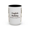 15oz English Bulldog Latin Mug, Vintage Dog Coffee Mug, Dog Lover Gift