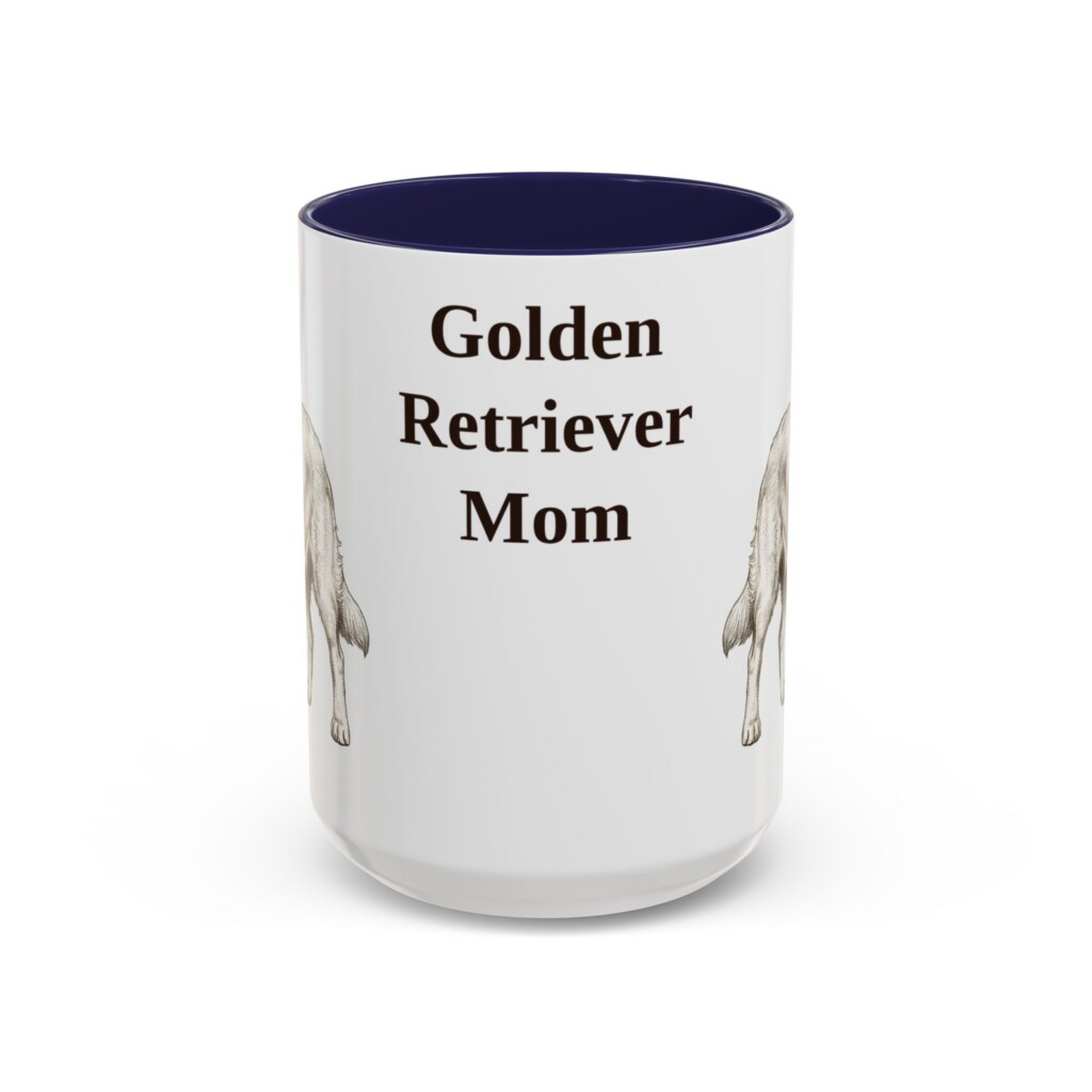 687341306239543679_2048-1.jpeg 15oz Golden Retriever Dog Mom Mug, Vintage Sketch Coffee Mug, Dog Mom Gift