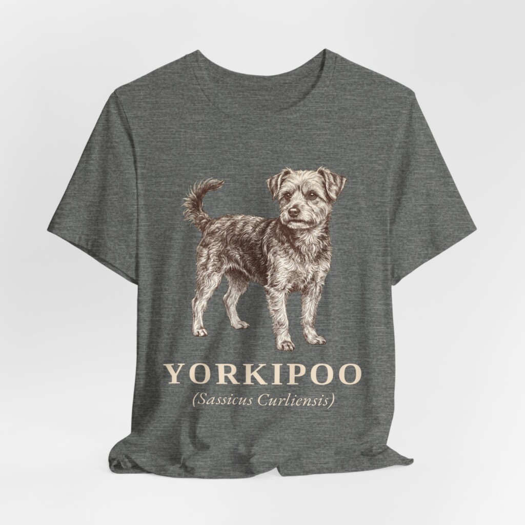 Yorkipoo Latin Shirt, Vintage Dog Sketch Tee, Dog Latin Gift