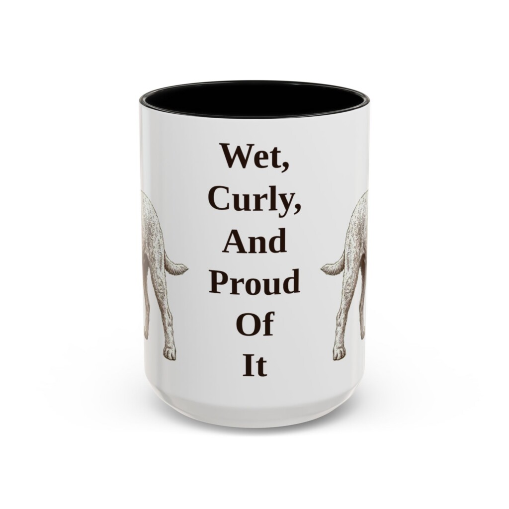 15oz Funny Barbet Mug, Vintage Dog Coffee Mug, Dog Lover Gift