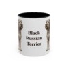 11oz Black Russian Terrier Mug, Vintage Dog Portrait Coffee Mug, Dog Lover Gift