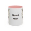 11oz Borzoi Dog Mom Mug, Vintage Sketch Coffee Mug, Dog Mom Gift