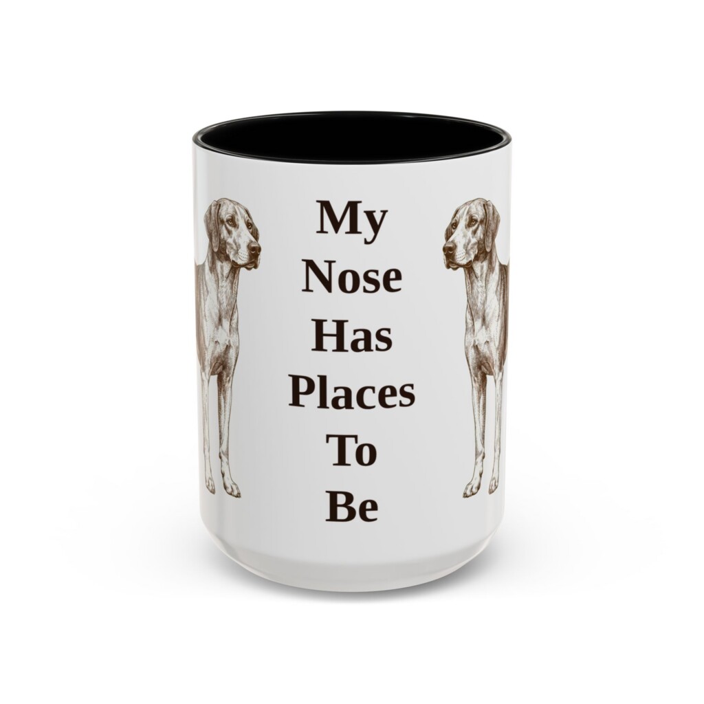 15oz Funny American Foxhound Mug, Vintage Dog Coffee Mug, Dog Lover Gift
