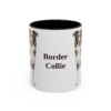 11oz Border Collie Mug, Vintage Dog Portrait Coffee Mug, Dog Lover Gift